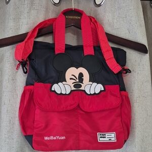 Red and Black Mickey Mouse Tote Used Once Or Never
